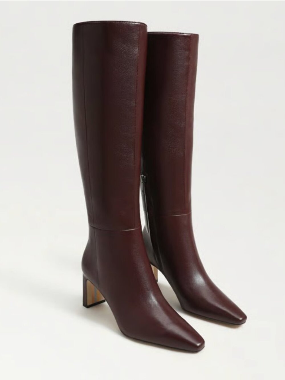 NEW SAM EDELMAN $200 Sylvia Knee High Boot Color: French Burgundy Leather 8